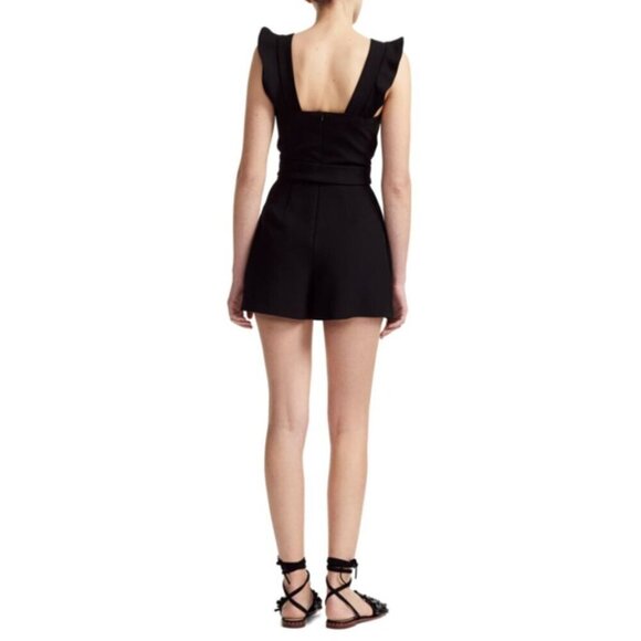 NWT Maje Ibora Belted Romper Black Size 34 - Picture 2 of 9